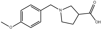 1-(4-METHOXYBENZYL)PYRROLIDINE-3-CARBOXYLICACID Struktur