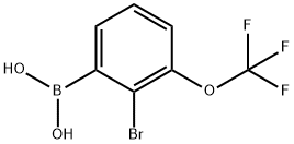 2-溴-3-三氟甲氧基苯硼酸,1309980-96-8,结构式