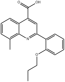 8-METHYL-2-(2-PROPOXYPHENYL)QUINOLINE-4-CARBOXYLIC ACID Structure