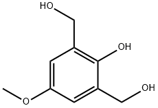 2,6-双(羟甲基)-4-甲氧基苯酚 结构式