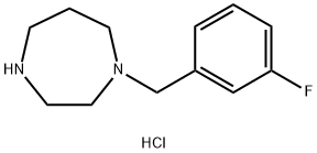 1-(3-FLUORO-BENZYL)-[1,4]DIAZEPANE DIHYDROCHLORIDE Structure