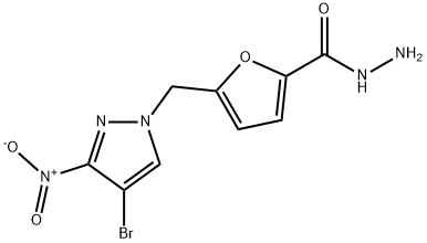 5-[(4-溴-3-硝基-1-吡唑)甲基]-2-呋喃卡巴肼, 512810-18-3, 结构式