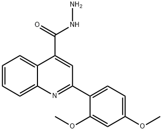 2-(2,4-二甲氧苯基)-4-喹啉卡巴肼 结构式