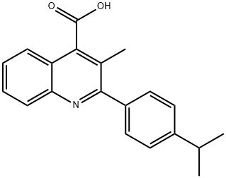 2-(4-ISOPROPYLPHENYL)-3-METHYLQUINOLINE-4-CARBOXYLIC ACID Struktur