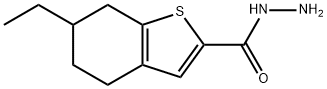 6-乙基-4,5,6,7-四氢-1-苯并噻吩-2-卡巴肼, 956576-53-7, 结构式