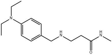 3-{[4-(DIETHYLAMINO)BENZYL]AMINO}-N-METHYLPROPANAMIDE Structure