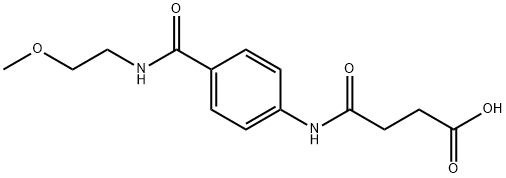 4-(4-{[(2-METHOXYETHYL)AMINO]CARBONYL}ANILINO)-4-OXOBUTANOIC ACID,940469-63-6,结构式
