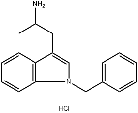 2-(1-BENZYL-1H-INDOL-3-YL)-1-METHYL-ETHYLAMINEHYDROCHLORIDE Struktur