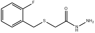 2-[(2-氟苯基)甲基硫基]乙烷肼 结构式