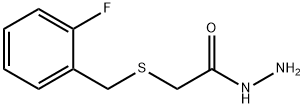 2-[(2-FLUOROBENZYL)THIO]ACETOHYDRAZIDE Struktur