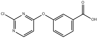 3-[(2-chloropyrimidin-4-yl)oxy]benzoic acid Structure