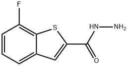 7-fluoro-1-benzothiophene-2-carbohydrazide 化学構造式