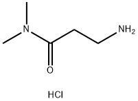 3-amino-N,N-dimethylpropanamide hydrochloride 化学構造式