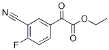 ETHYL 3-CYANO-4-FLUOROBENZOYLFORMATE Struktur