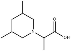 2-(3,5-Dimethylpiperidin-1-yl)propanoic acid Structure