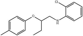 2-Chloro-N-[2-(4-methylphenoxy)butyl]aniline 结构式
