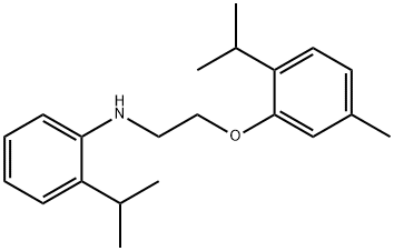 2-Isopropyl-N-[2-(2-isopropyl-5-methylphenoxy)-ethyl]aniline Structure