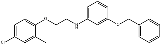3-(Benzyloxy)-N-[2-(4-chloro-2-methylphenoxy)-ethyl]aniline Structure