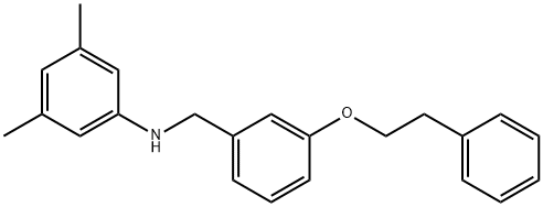 3,5-Dimethyl-N-[3-(phenethyloxy)benzyl]aniline Structure