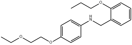 4-(2-Ethoxyethoxy)-N-(2-propoxybenzyl)aniline Structure