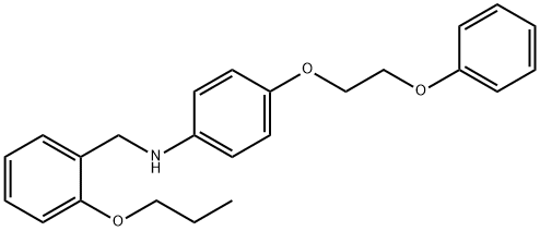 4-(2-Phenoxyethoxy)-N-(2-propoxybenzyl)aniline 结构式