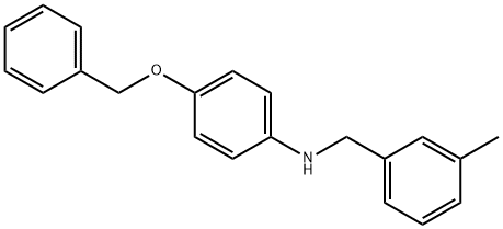 4-(Benzyloxy)-N-(3-methylbenzyl)aniline,1040689-35-7,结构式