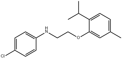 4-Chloro-N-[2-(2-isopropyl-5-methylphenoxy)ethyl]-aniline 结构式