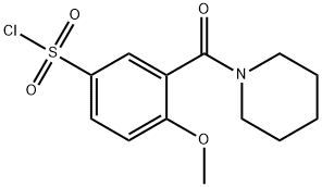 4-Methoxy-3-(piperidin-1-ylcarbonyl)-benzenesulfonyl chloride Structure
