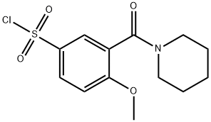 4-Methoxy-3-(piperidin-1-ylcarbonyl)-benzenesulfonyl chloride|