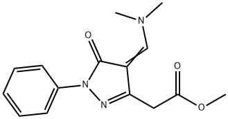 Methyl {(4E)-4-[(dimethylamino)methylene]-5-oxo-1-phenyl-4,5-dihydro-1H-pyrazol-3 结构式