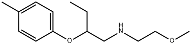 N-(2-Methoxyethyl)-2-(4-methylphenoxy)-1-butanamine Struktur