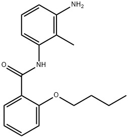 N-(3-Amino-2-methylphenyl)-2-butoxybenzamide Structure