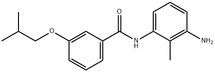 N-(3-Amino-2-methylphenyl)-3-isobutoxybenzamide Struktur