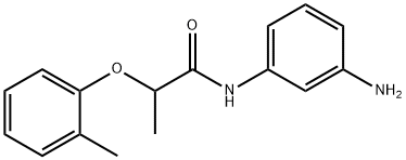 N-(3-Aminophenyl)-2-(2-methylphenoxy)propanamide 化学構造式