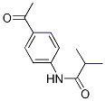 N-(4-乙酰苯基)-2-甲基-丙酰胺,,结构式