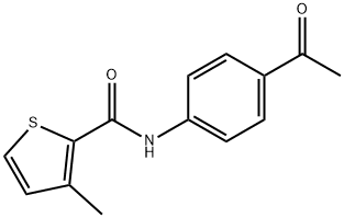 N-(4-Acetylphenyl)-3-methylthiophene-2-carboxamide Struktur