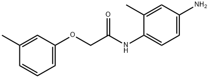 N-(4-Amino-2-methylphenyl)-2-(3-methylphenoxy)-acetamide 化学構造式