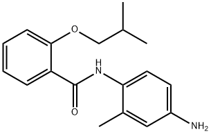 N-(4-Amino-2-methylphenyl)-2-isobutoxybenzamide 化学構造式