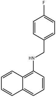 N-(4-Fluorobenzyl)-1-naphthalenamine Struktur