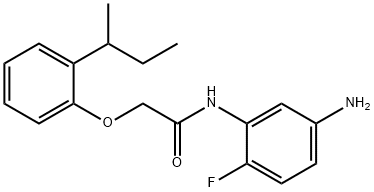 N-(5-Amino-2-fluorophenyl)-2-[2-(sec-butyl)-phenoxy]acetamide Structure