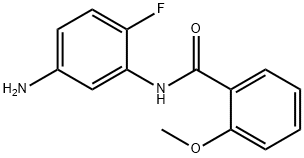 N-(5-Amino-2-fluorophenyl)-2-methoxybenzamide 化学構造式