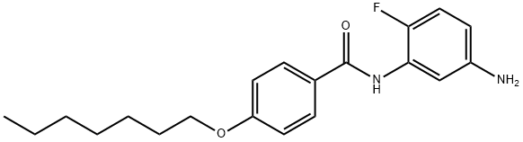 N-(5-Amino-2-fluorophenyl)-4-(heptyloxy)benzamide 结构式