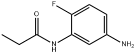 N-(5-Amino-2-fluorophenyl)propanamide 化学構造式