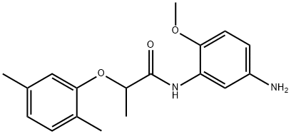 N-(5-Amino-2-methoxyphenyl)-2-(2,5-dimethylphenoxy)propanamide Structure