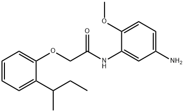 N-(5-Amino-2-methoxyphenyl)-2-[2-(sec-butyl)-phenoxy]acetamide,1020054-29-8,结构式