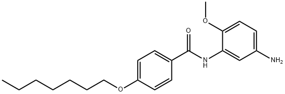 N-(5-Amino-2-methoxyphenyl)-4-(heptyloxy)benzamide 结构式