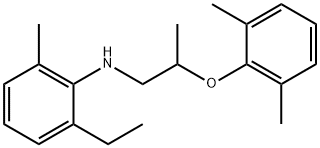 N-[2-(2,6-Dimethylphenoxy)propyl]-2-ethyl-6-methylaniline Structure