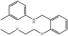 N-[2-(2-Ethoxyethoxy)benzyl]-3-methylaniline,1040685-30-0,结构式