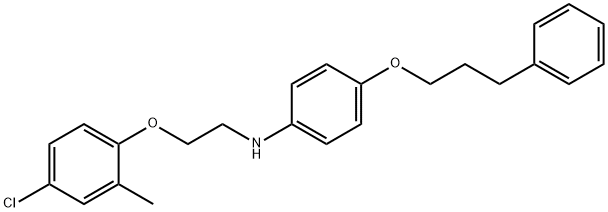 N-[2-(4-Chloro-2-methylphenoxy)ethyl]-4-(3-phenylpropoxy)aniline Struktur