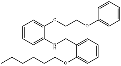 N-[2-(Hexyloxy)benzyl]-2-(2-phenoxyethoxy)aniline Structure